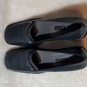 Bally Navy Leather Loafers